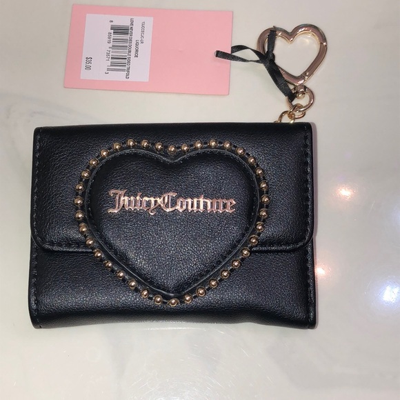 Juicy Couture Liquorice Love Never Dies Double Sided Trifold Wallet NWT - Picture 6 of 16